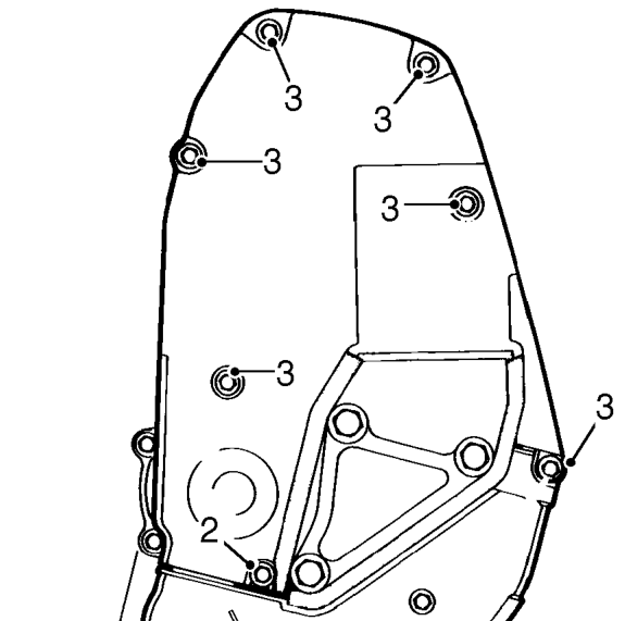 Camshaft timing belt upper cover – Disconnect battery earth lead.