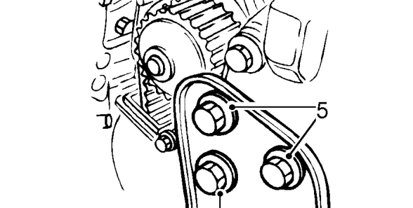 Camshaft timing belt lower cover – Remove crankshaft front pulley. See this section.