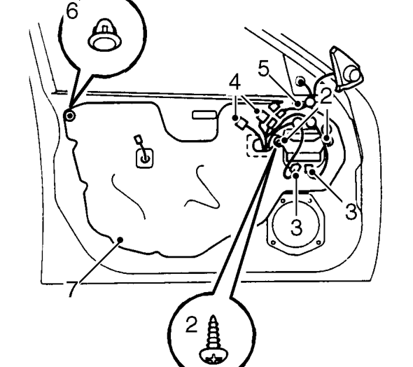 Front door plastic sheet – Remove front door trim casing. See this section.