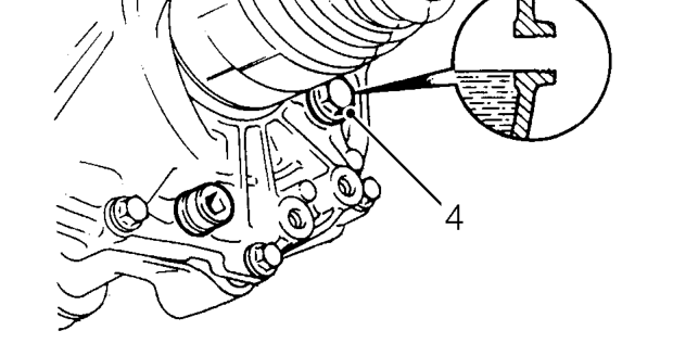 Oil level check and top-up – Clean area around filler/level plug.