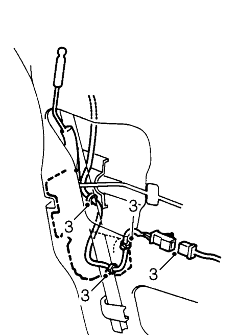 Front door outside handle – Release plastic sheet from rear of door.