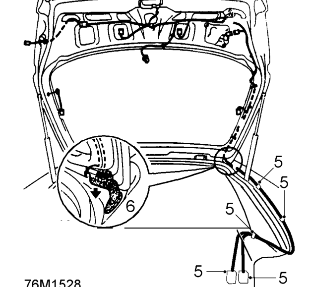 Remove 4 scrivets, release 7 clips and remove taildoor casing.