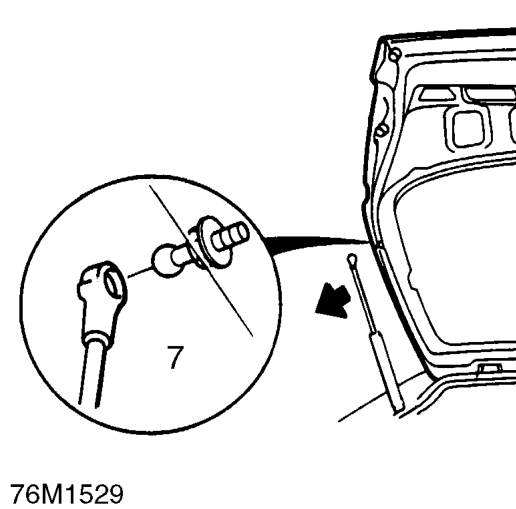 Release taildoor harness rubber covers from body and taildoor then pull harness through bo