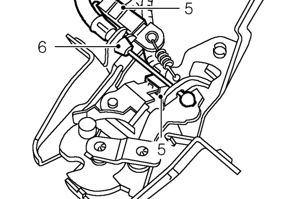 Boot lid latch – Release latch from boot lid.