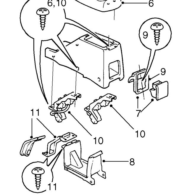 Do not carry out further dismantling if component is removed for access only.