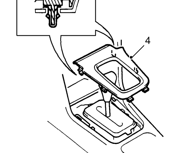 Front console – Remove radio. See ELECTRICAL, Repairs.