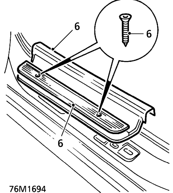 ’d’ post lower finisher – Fold rear seat cushion forward.