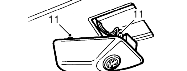 Headlining - 4 door – Remove both rear grab handles.
