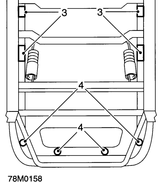 Front seat and squab frame – Remove front squab pad.