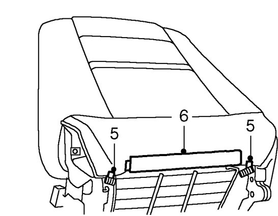 Turn head restraint guides through 90° and remove head restraint.
