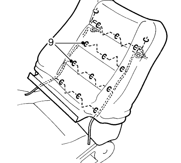 Release cover hooks and retainer from frame rear bar.