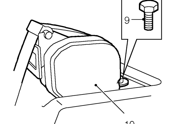 Rear seat belt - centre - 4 door – Release parcel tray to gain access to centre seat belt reel.