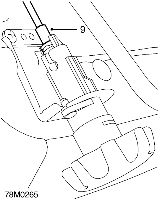 Front seat lumbar support mechanism – Remove lumbar mechanism cover.