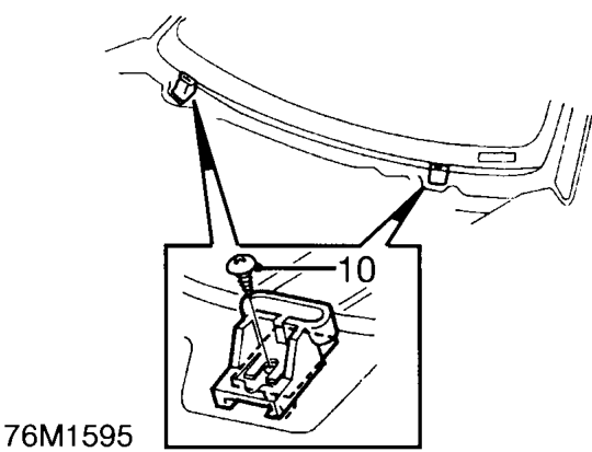 Remove windscreen upper moulding.