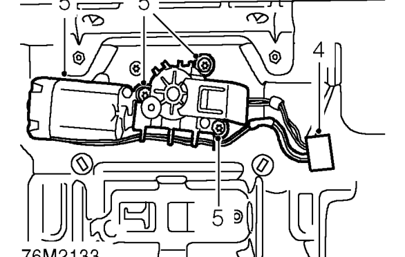 Sunroof drive cable – Remove 6 screws securing sunroof glass to culisse and remove sunroof glass.
