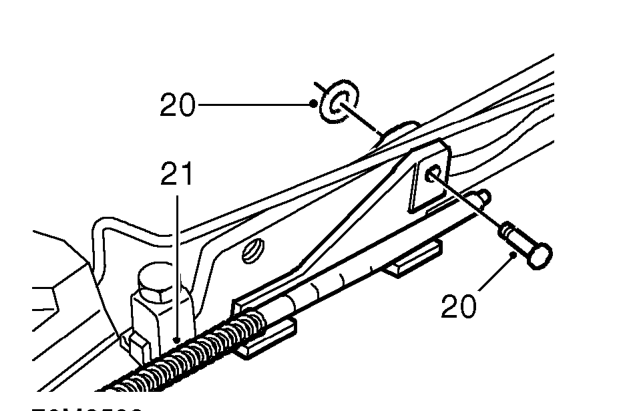 Remove forward tensioner spring from culisse.