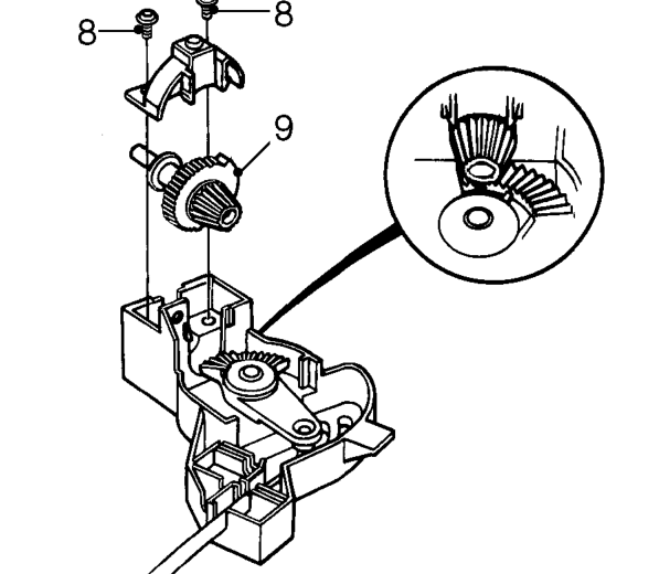 Control cable - air blend – Pull off heater control knob, remove 3 Torx screws and remove cable control.