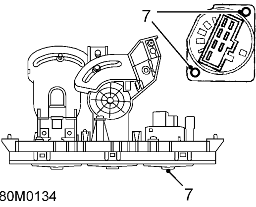 Heater fan switch – Remove heater control.