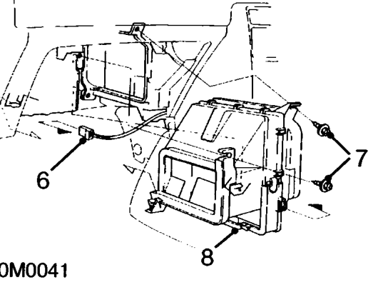 Heater unit – Remove fascia assembly. See BODY, Interior trim components.