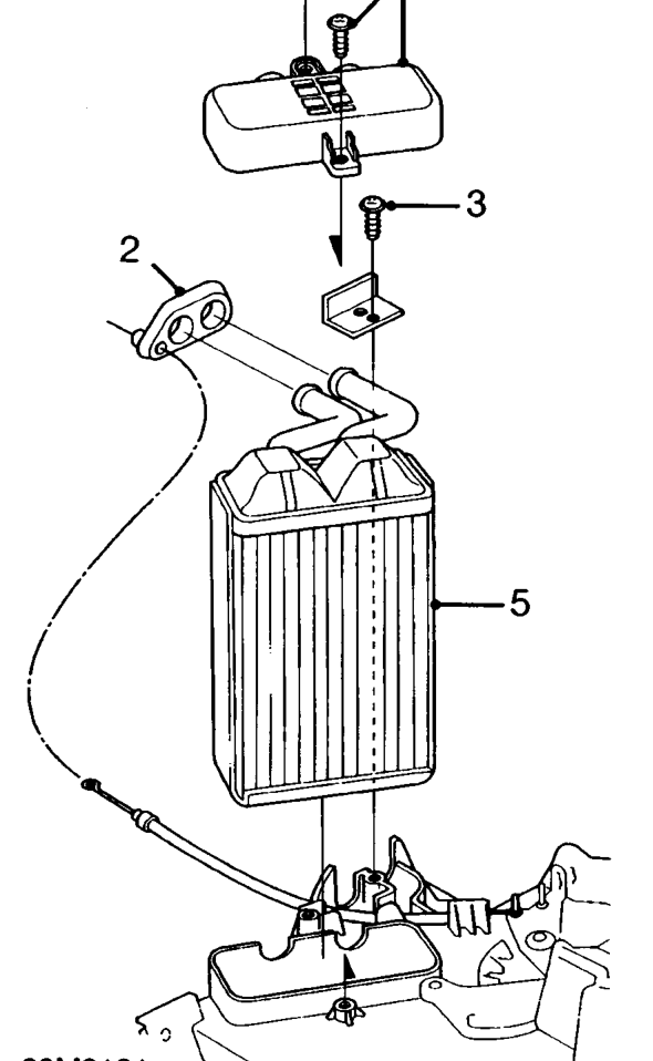 Heater matrix – Remove heater unit. See this section.