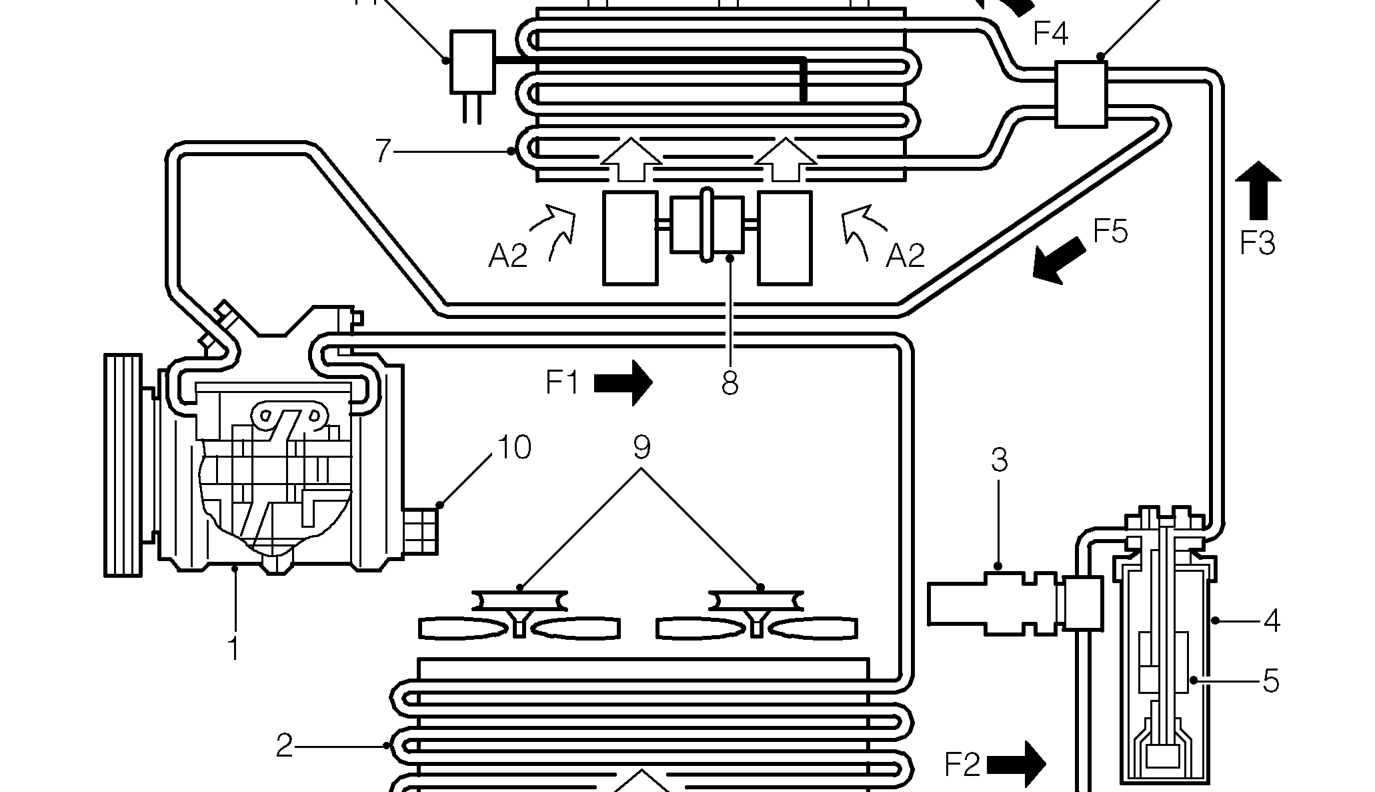 Schematic layout of air conditioning system