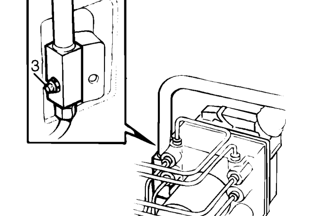 Evaporator – LH drive: Remove 2 screws and release pipes from support bracket.