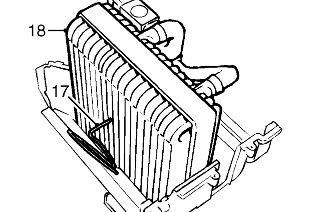 Remove upper casing from evaporator.