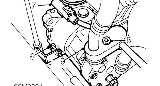 Compressor - ’l’ series – Disconnect PAS pipe from union on PAS pump.
