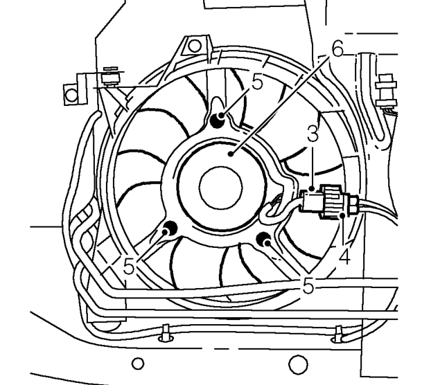 Condenser cooling fan - ’t’ series – Remove front bumper. See BODY, Exterior fittings.