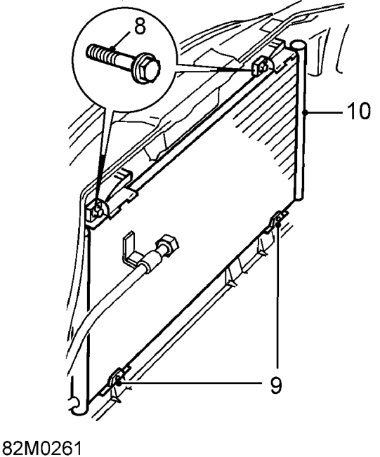 Remove and discard ’O’ ring from condenser pipe.