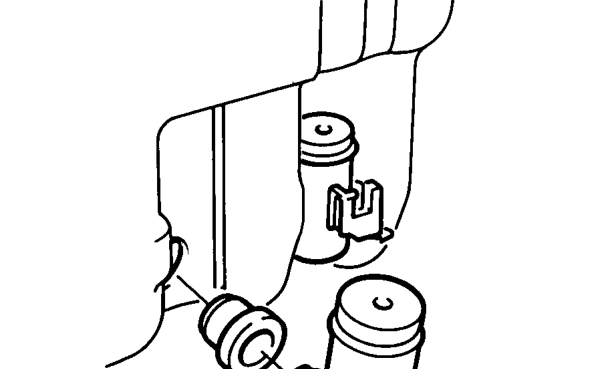 ’d’ series illustrated – Disconnect multiplug and hose from windscreen washer pump.