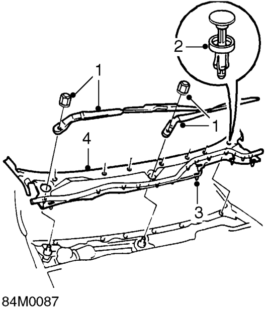 Wiper motor - windscreen – Service repair no - 84.15.12