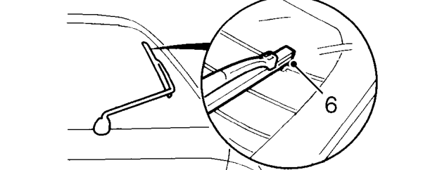 Wiper motor - rear screen – Fit tailgate trim casing. See BODY, Interior trim components.