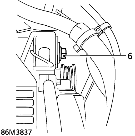Alternator - ’d’ series – Disconnect multiplug from alternator.