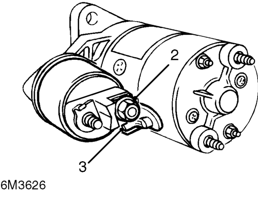 Starter solenoid - ’k’ series – Remove starter motor.
