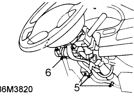 Disconnect 2 ignition switch multiplugs from fusebox.