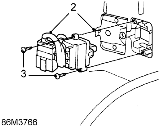 Driver’s window switch – Remove front door casing. See BODY, Doors.