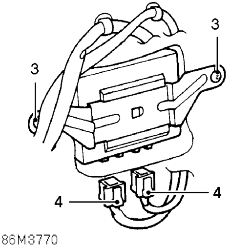 Window lift control unit – Pull back top left hand corner of plastic sheet for access to control unit.