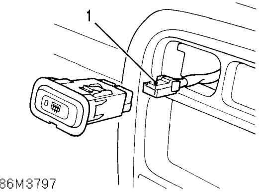 Backlight heater switch – Service repair no - 86.65.36