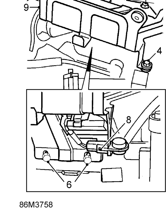 Dim dip resistor - ’k’ series – Remove battery tray.
