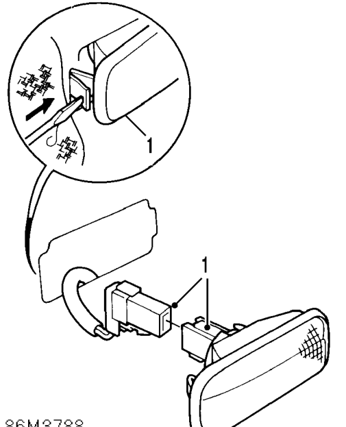 Side repeater lamp – Service repair no - 86.40.53