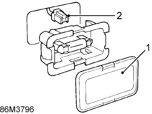 Boot compartment lamp – Service repair no - 86.45.16