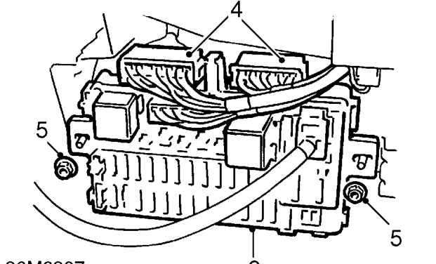 Integrated control unit – Remove 3 screws and remove fascia lower cover.