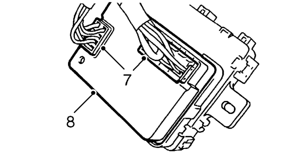 Integrated control unit – Release fusebox from studs.