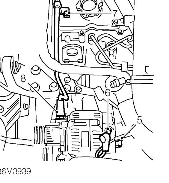 Alternator - ’l’ series with air conditioning – Remove engine acoustic cover. See BODY, Exterior fittings.