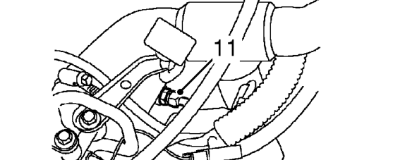 Alternator - ’l’ series with air conditioning – Disconnect vacuum pump oil return pipe from sump.