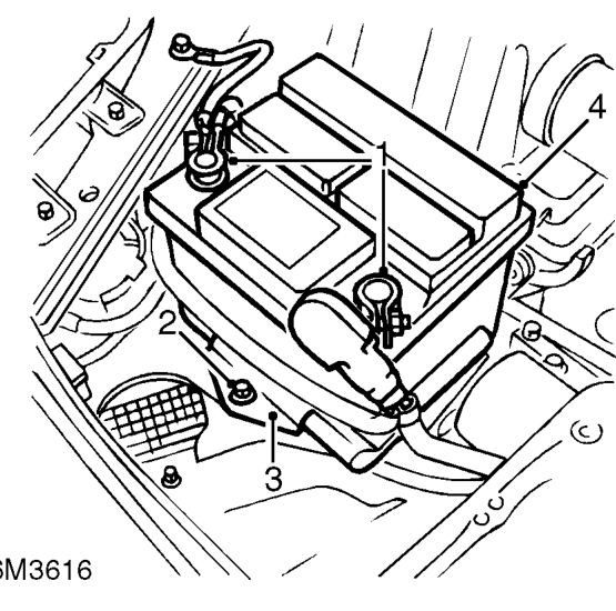 Battery - ’l’ series – Disconnect both battery leads, earth lead first.