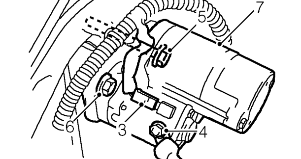 Starter motor - ’l’ series – Remove air cleaner. See ENGINE MANAGEMENT SYSTEM - EDC, Repairs.
