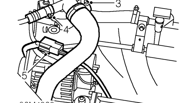 Alternator - ’t’ series with air conditioning – Position container beneath engine.