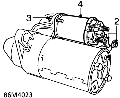 Starter solenoid - ’t’ series – Remove starter motor. See this section.